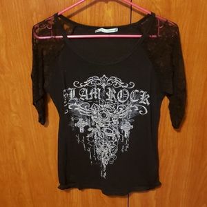 Maurices lace graphic shirt
